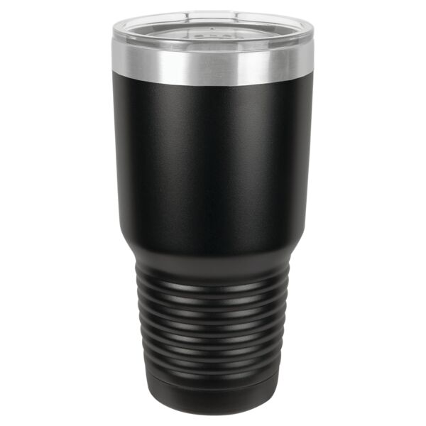 Polar Camel 30 oz. Black Ringneck Tumbler with Standard Lid Thumbnail